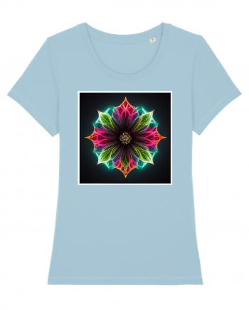 flower mandala  Sky Blue