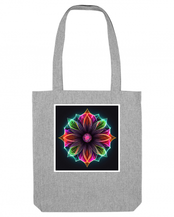 mandala light flower Heather Grey