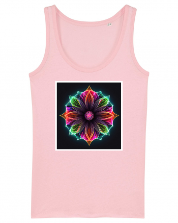 mandala light flower Cotton Pink