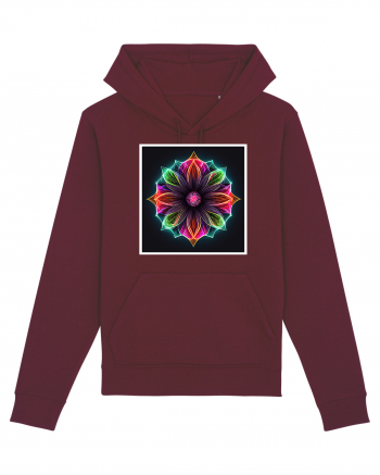 mandala light flower Burgundy