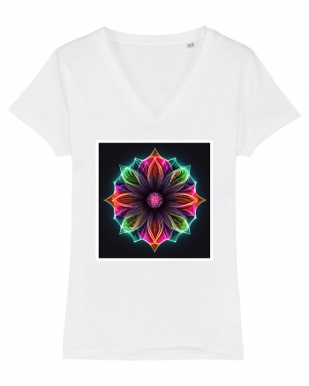 mandala light flower White