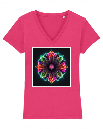 mandala light flower Raspberry