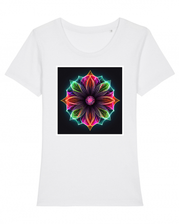 mandala light flower White