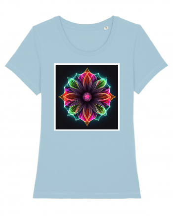 mandala light flower Sky Blue