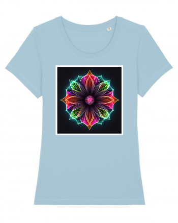 mandala light flower Sky Blue