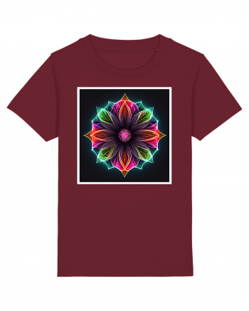 mandala light flower Burgundy