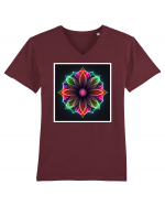 mandala light flower Tricou mânecă scurtă guler V Bărbat Presenter