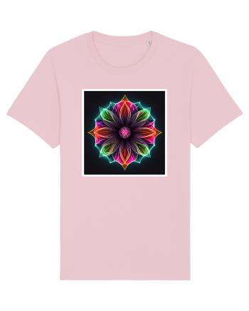 mandala light flower Cotton Pink