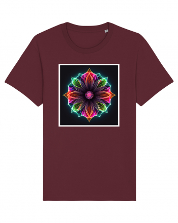 mandala light flower Burgundy