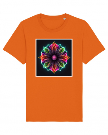 mandala light flower Bright Orange