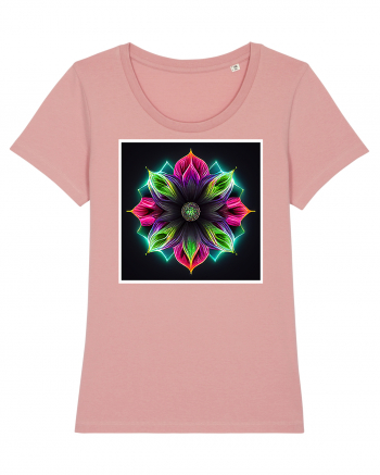 mandala neon light flower Canyon Pink