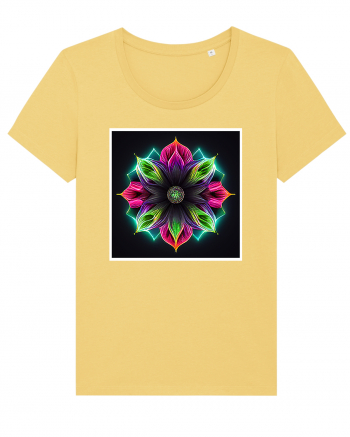 mandala neon light flower Jojoba