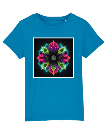 mandala neon light flower Azur