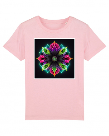 mandala neon light flower Cotton Pink