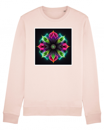 mandala neon light flower Candy Pink