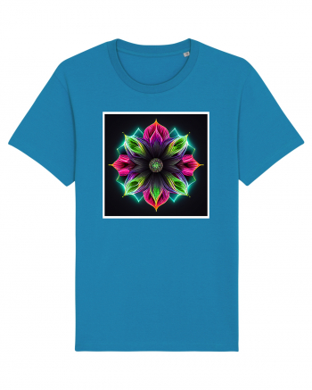 mandala neon light flower Azur