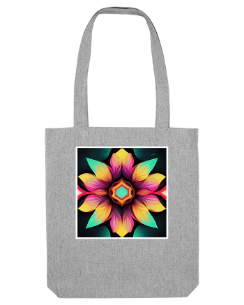 mandala beautiful flower Heather Grey