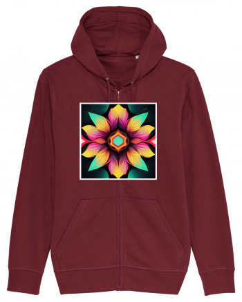 mandala beautiful flower Burgundy