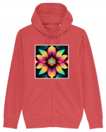 mandala beautiful flower Hanorac cu fermoar Unisex Connector