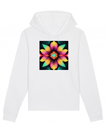 mandala beautiful flower White