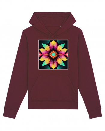 mandala beautiful flower Burgundy