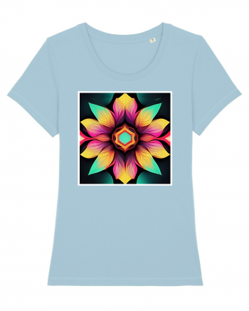 mandala beautiful flower Sky Blue