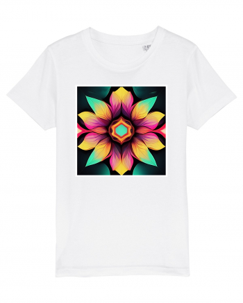 mandala beautiful flower White