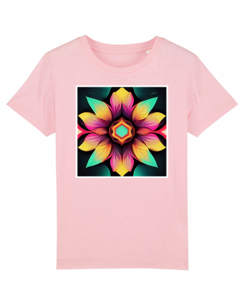 mandala beautiful flower Cotton Pink