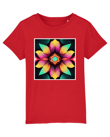 mandala beautiful flower Red