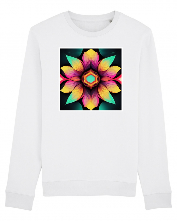 mandala beautiful flower White