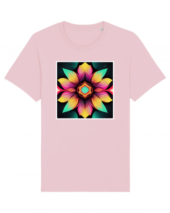 mandala beautiful flower Cotton Pink