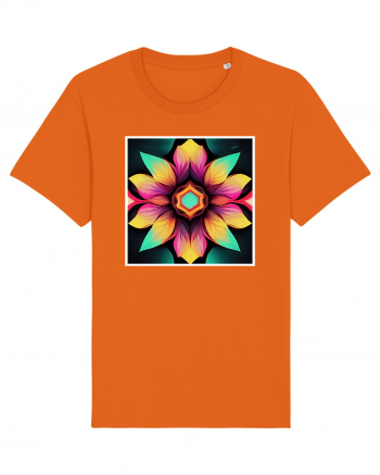 mandala beautiful flower Bright Orange