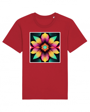 mandala beautiful flower Red