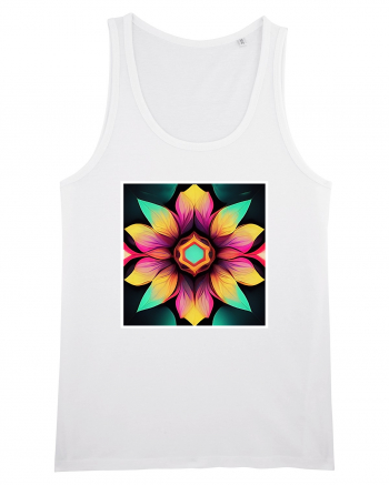 mandala beautiful flower White