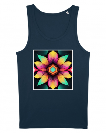 mandala beautiful flower Navy