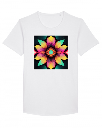 mandala beautiful flower White