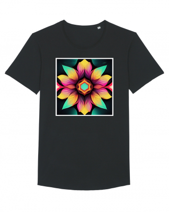 mandala beautiful flower Black