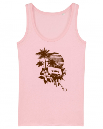 Retro Sunset Tropical Summer Cotton Pink