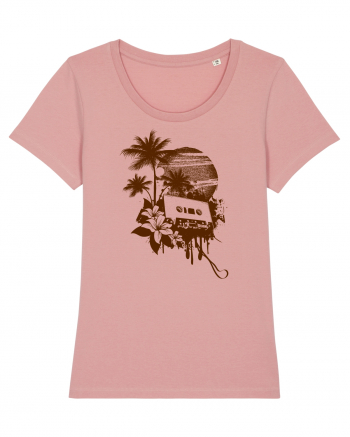 Retro Sunset Tropical Summer Canyon Pink