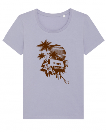 Retro Sunset Tropical Summer Lavender