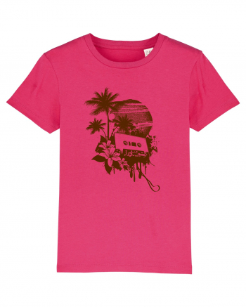 Retro Sunset Tropical Summer Raspberry