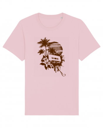 Retro Sunset Tropical Summer Cotton Pink