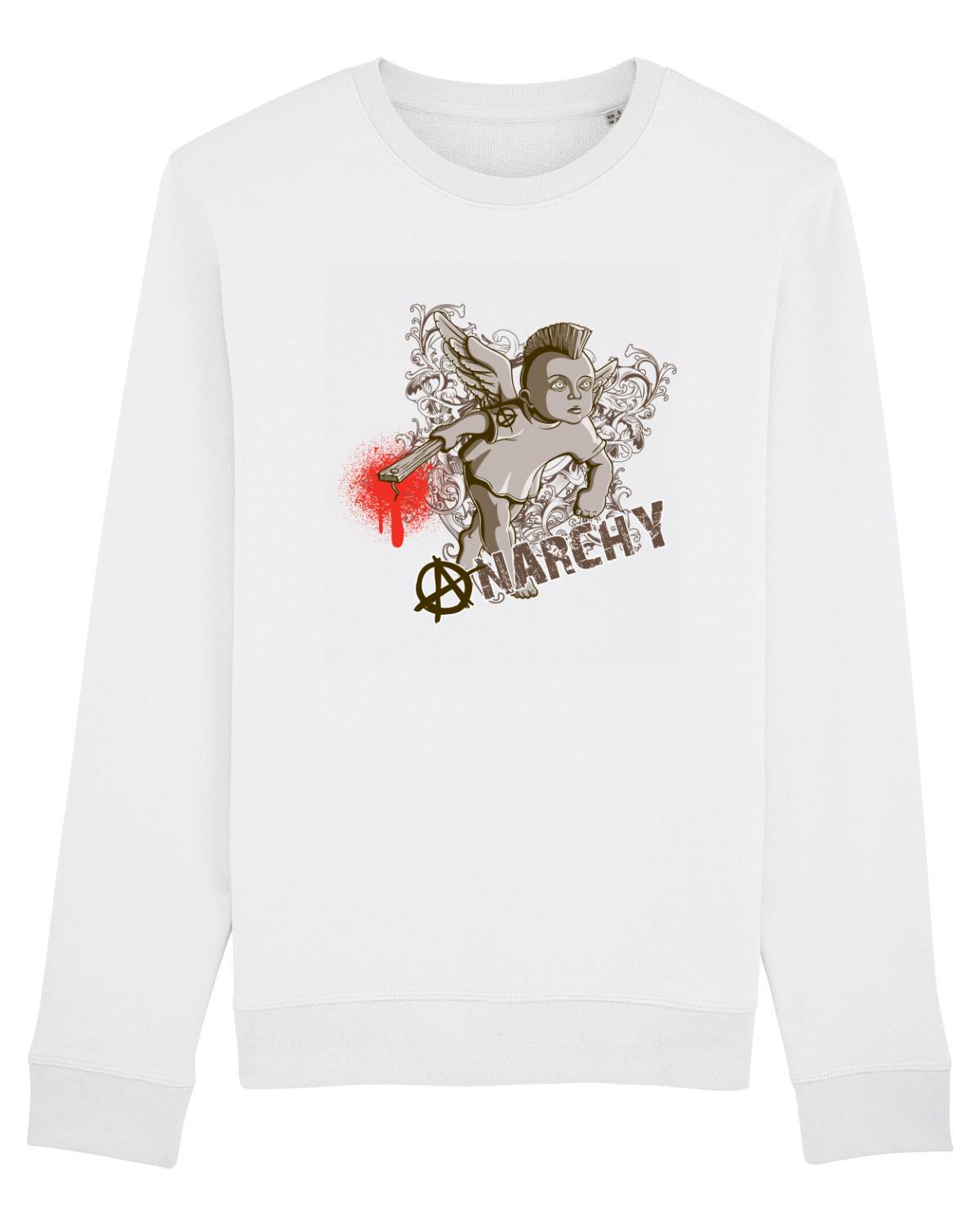 Bluză mânecă lungă Unisex Rise White