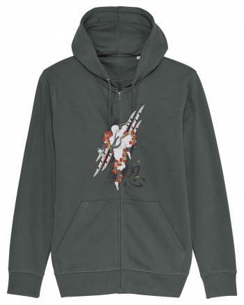 Ninja Flower Art Anthracite