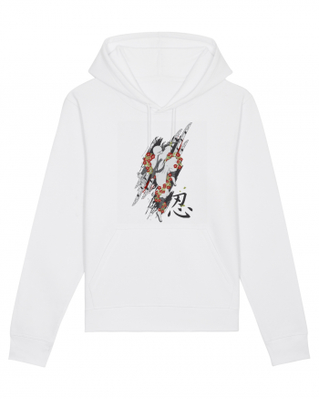 Ninja Flower Art White