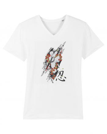 Ninja Flower Art White