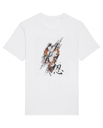 Ninja Flower Art White