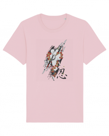 Ninja Flower Art Cotton Pink