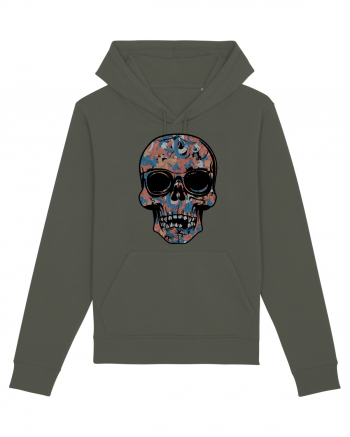 Vintage Flower Skull Khaki