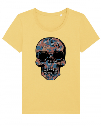 Vintage Flower Skull Jojoba